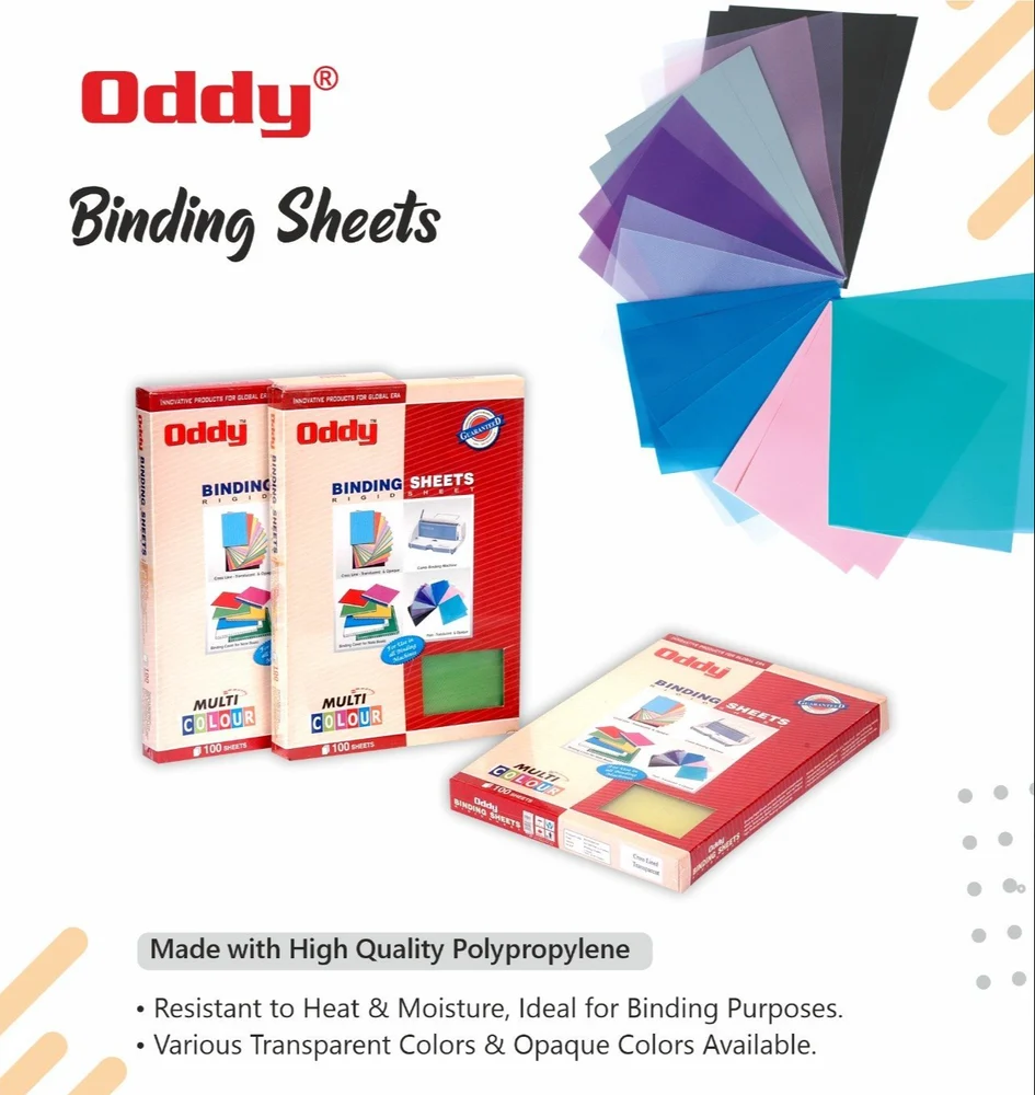 Binding Sheets Oddy A4 BSA4CL 100 sheets Coloured