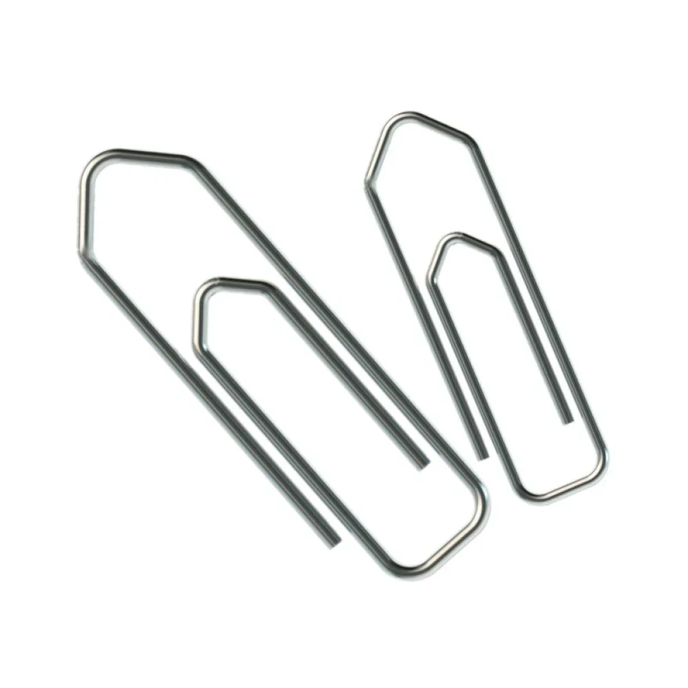 Image of Paper Clip Nickel Plated Oddy 35MM PC-35MM - 100 Pcs Box
