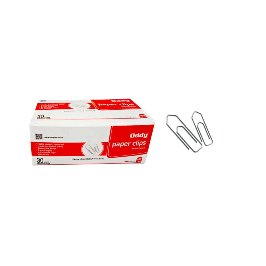 Paper Clip Nickel Plated Oddy 30MM PC-30MM - 100 Pcs Box