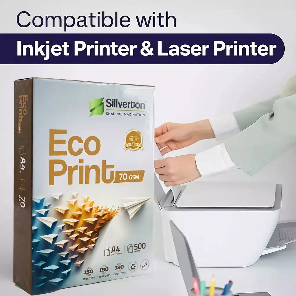 Silverton Eco-Print Copier Paper A4 Size 70 GSM 500 Sheets