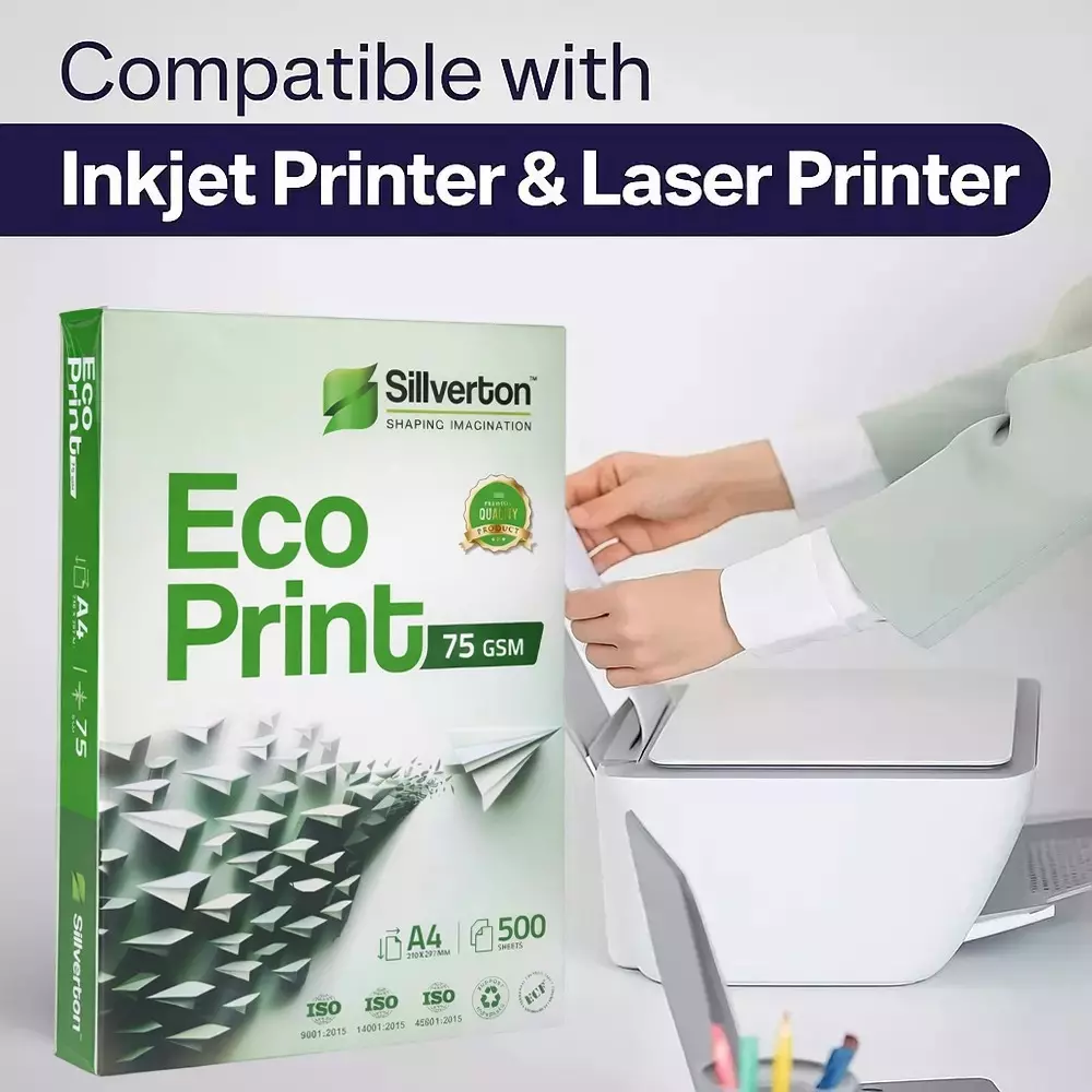Silverton Eco-Print Copier Paper A4 Size 75 GSM 500 Sheets