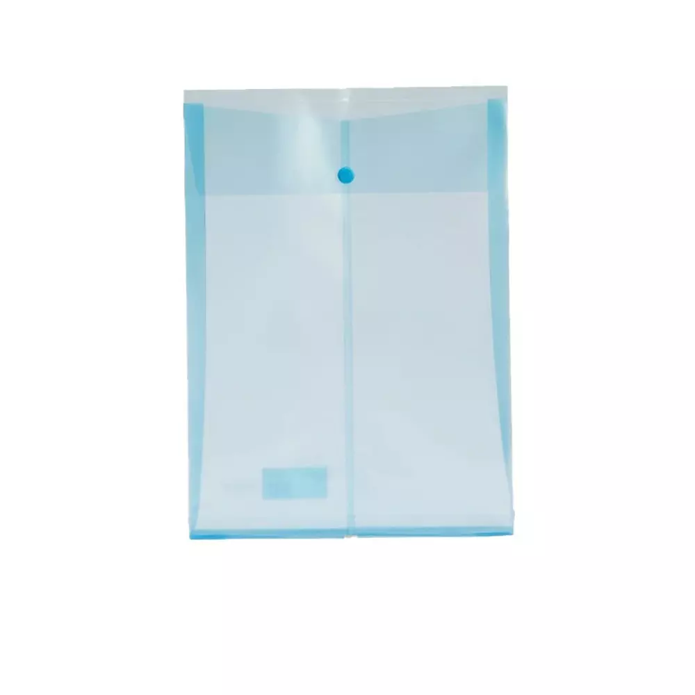 My Clear Bag Button Folder Vertical A4 Size Expanding DC202 Worldone