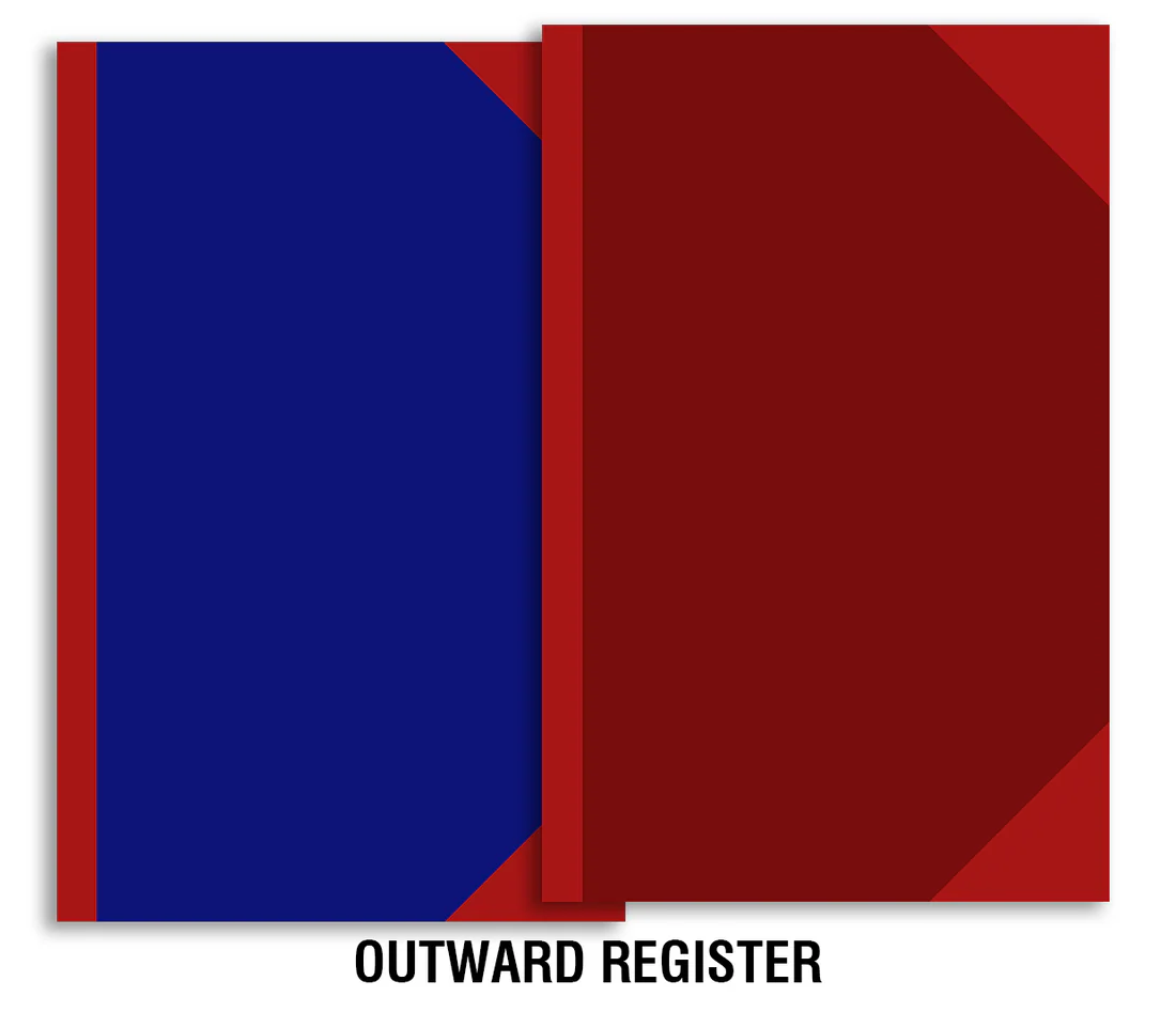 Material inward/outward register