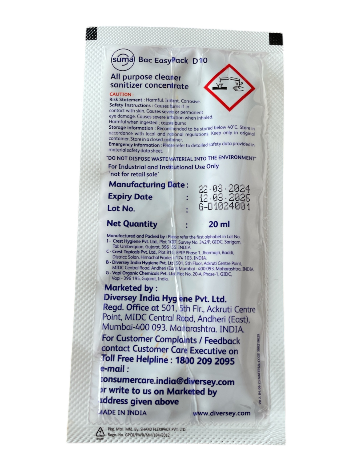 Suma Bac Ep D10 20 Ml