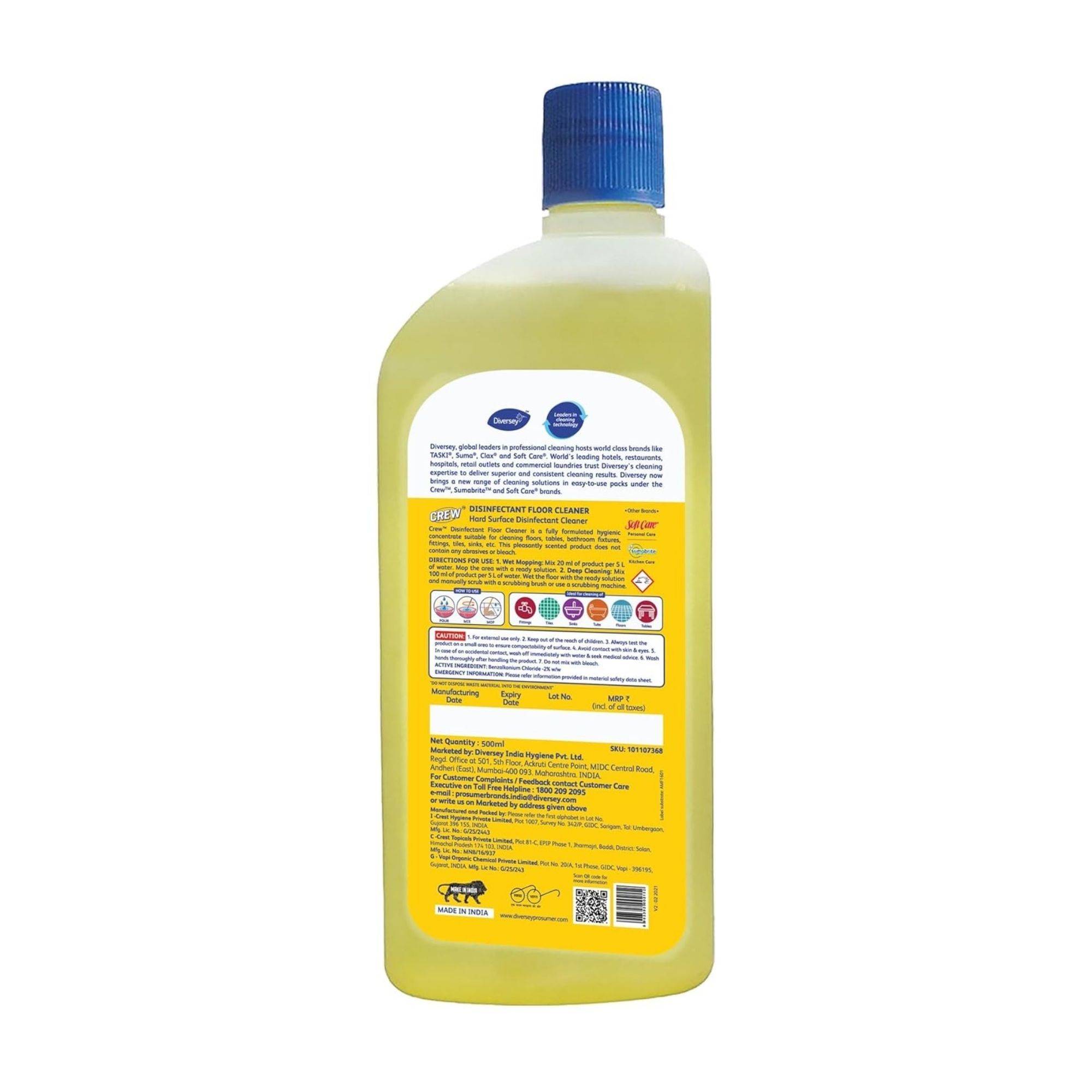 Crew DisinfFloor ClCitrus 500ml