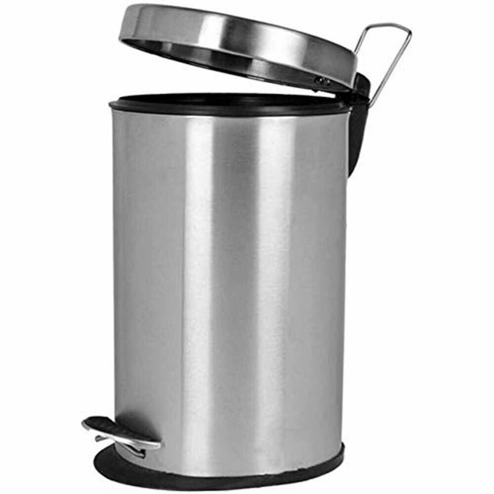 Stainless Steel Dustbin 10x14 Paddle 11 Liter