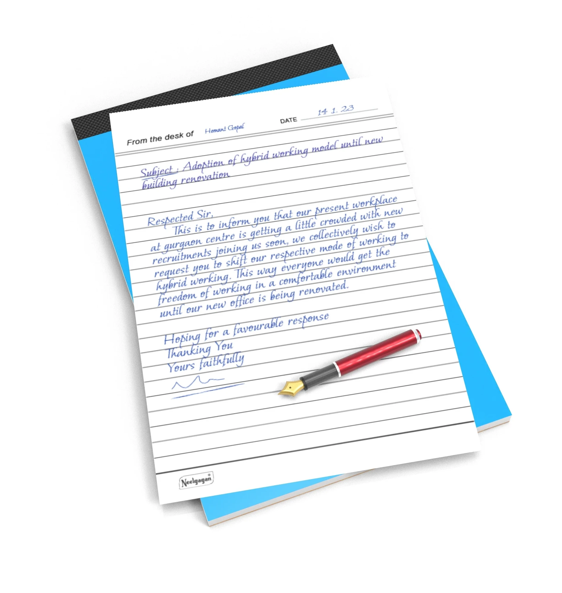 Notepad Pad No 33 160 Pages Neelgagan