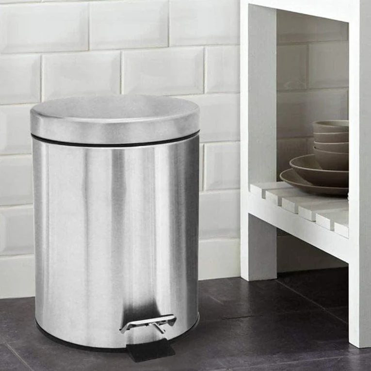 Stainless Steel Dustbin Paddle 5 Liter