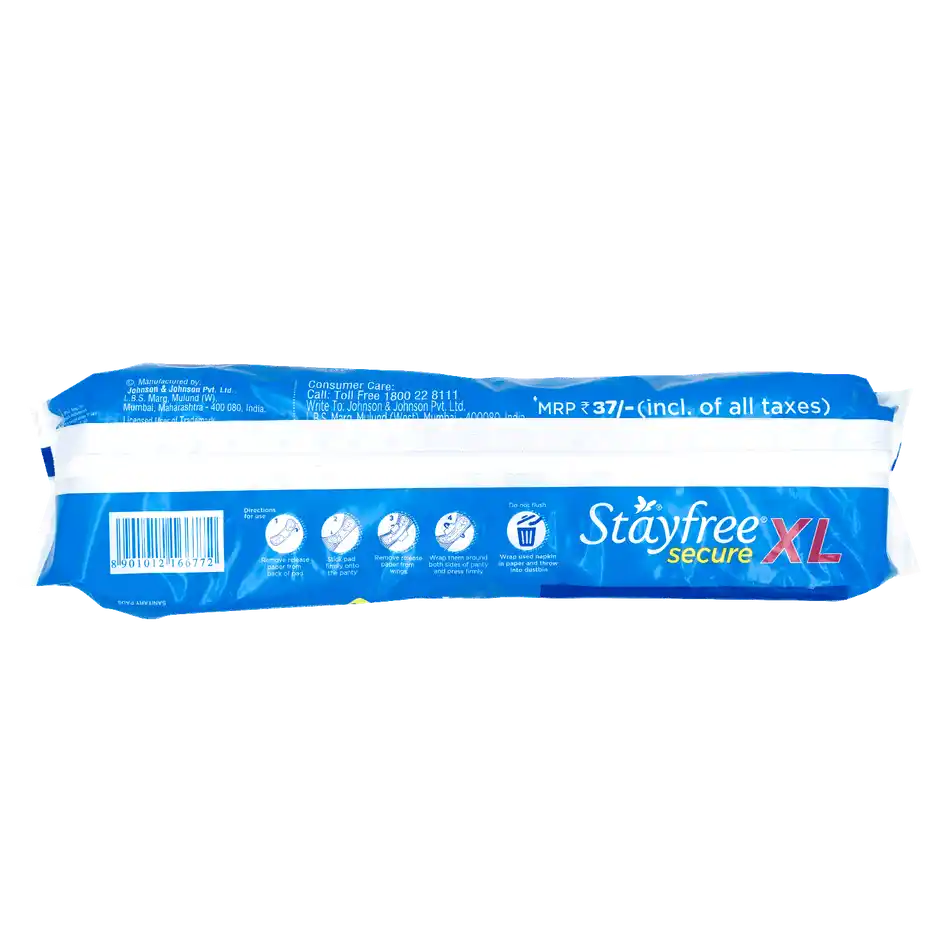 Sanitary Pad Stayfree Secure XL 6 Pads