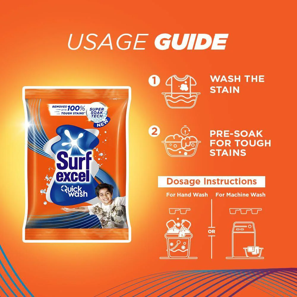 Detergent Powder 1 Kg Surf Excel Quickwash