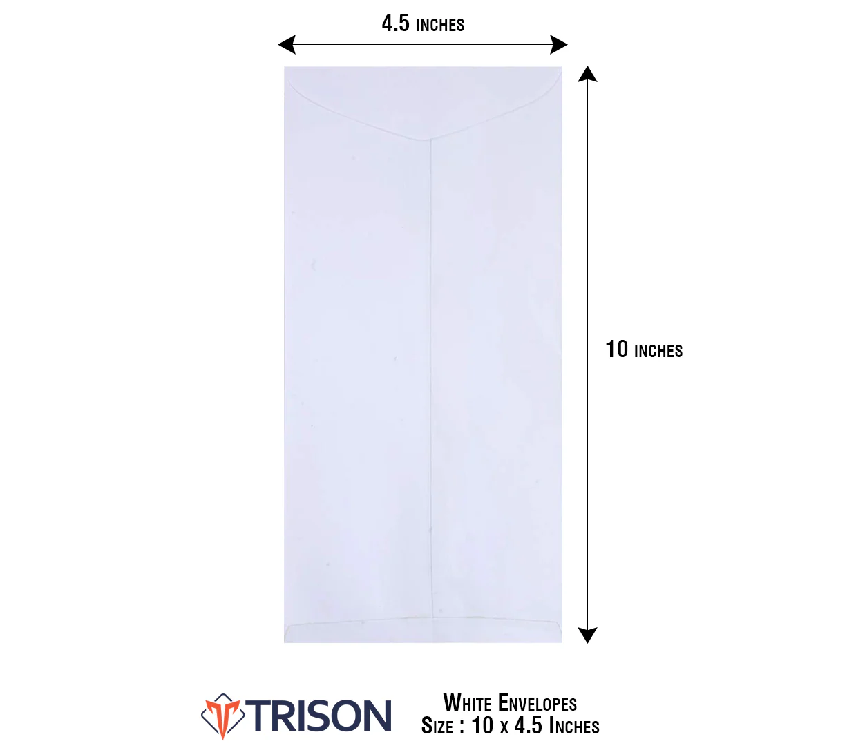 Envelope White 10x45 Trison 100 GSM Pack of 250