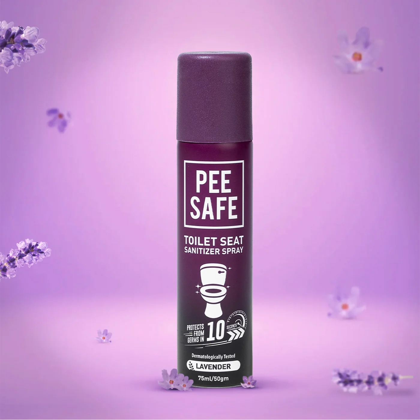 Pee Safe RC038 Toilet Seat Sanitizer Spray Floral 75 ml