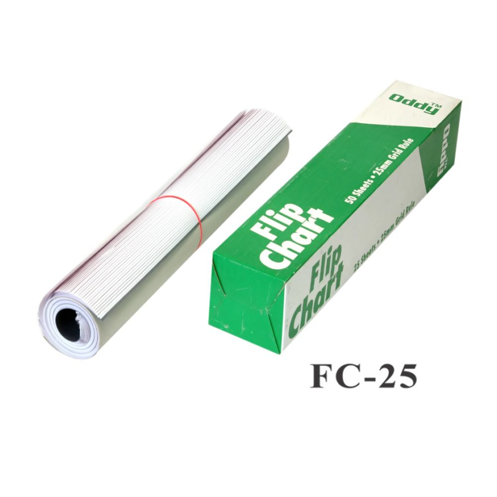 Flip Paper Chart 25 Sheet -2030 Inch Oddy FC-25
