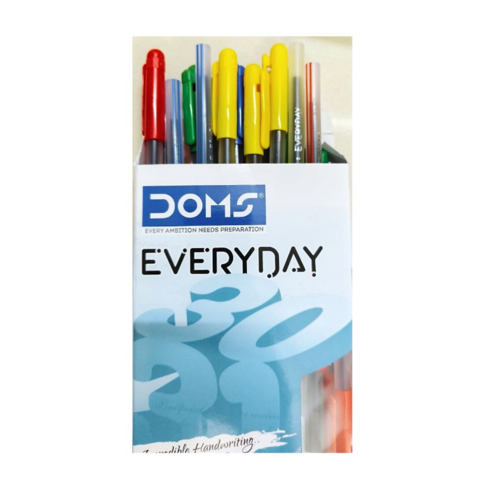 Everyday Blue Pen DOMS Pack of 20