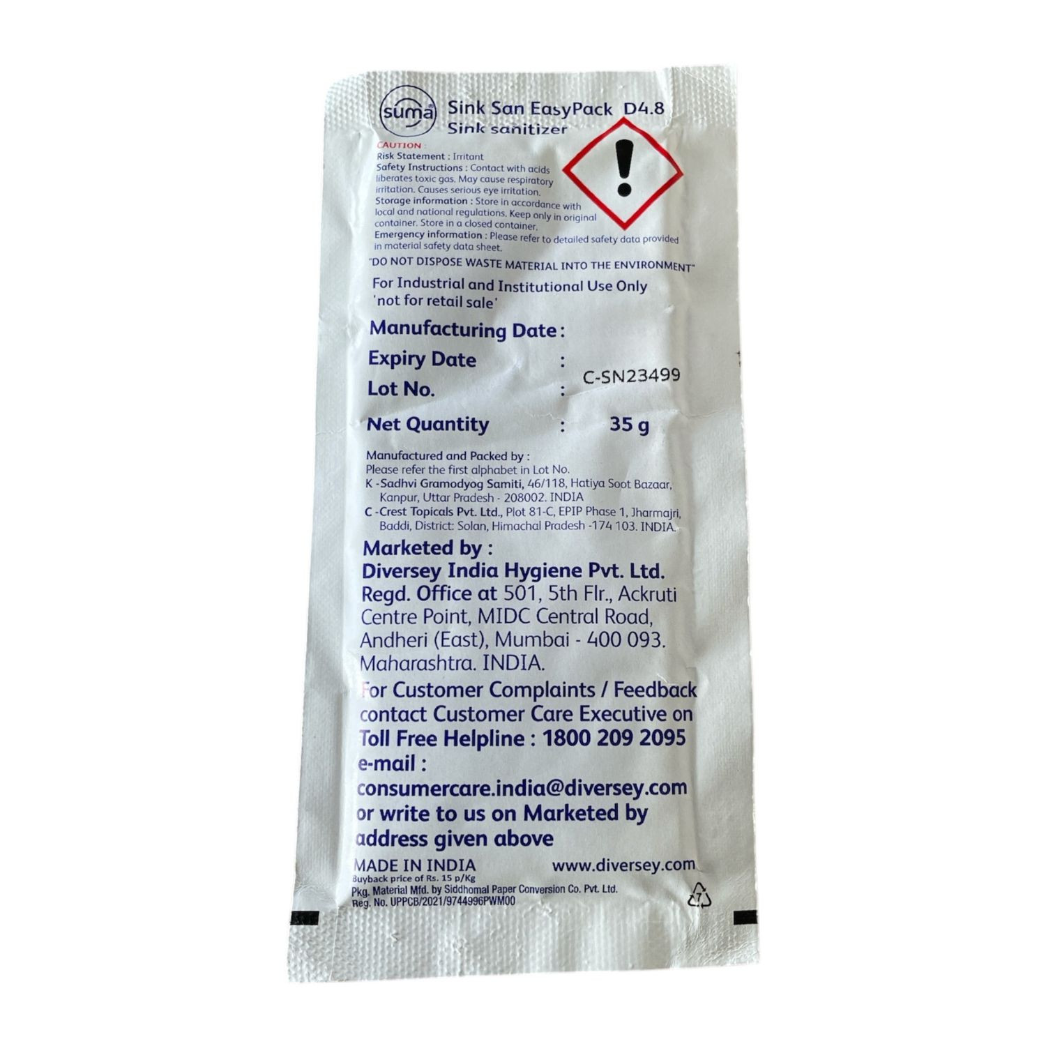 Suma Sink San Ep D48 35gms