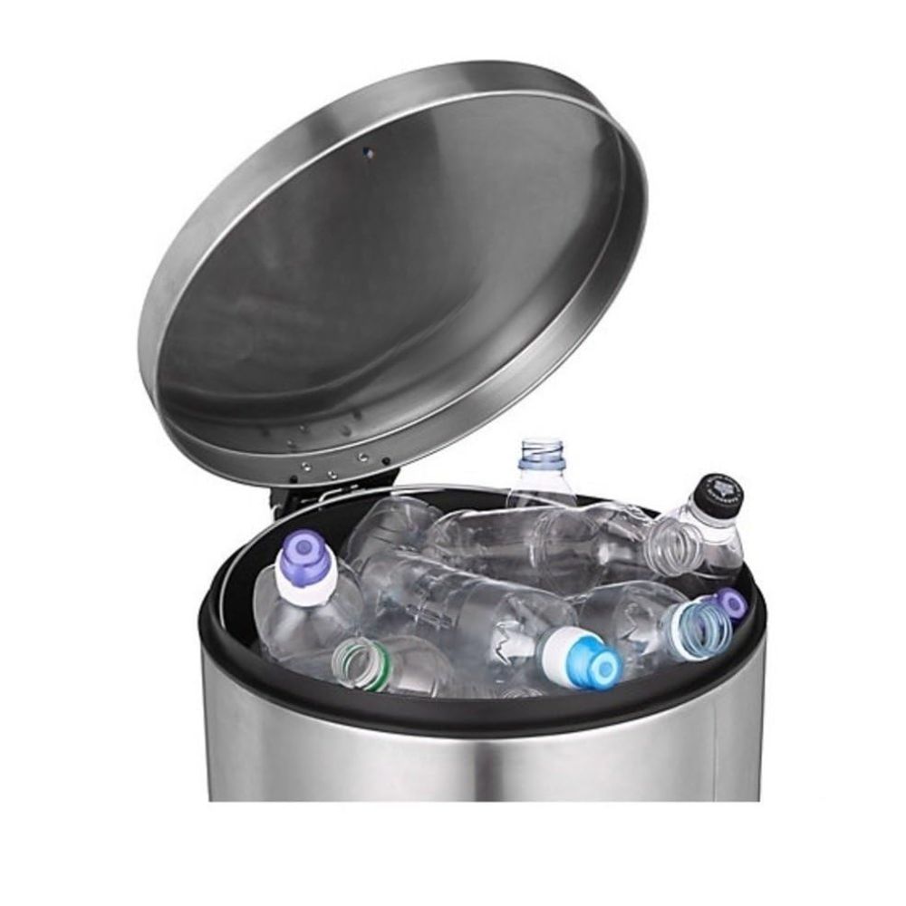 Stainless Steel Dustbin 8x12 Paddle 8 Liter