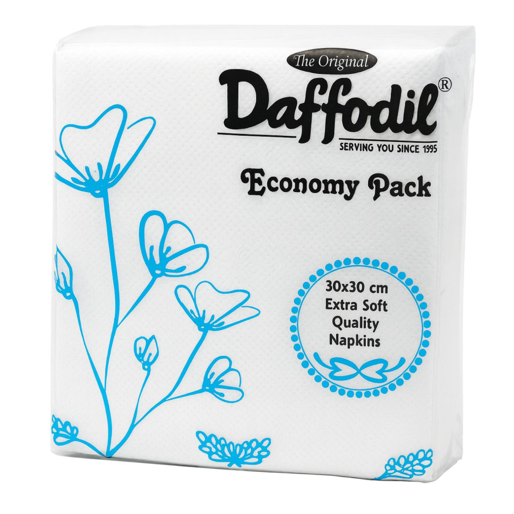 Image of Paper Napkin 100 Sheets 30*30 Cm 1 Ply Daffodil