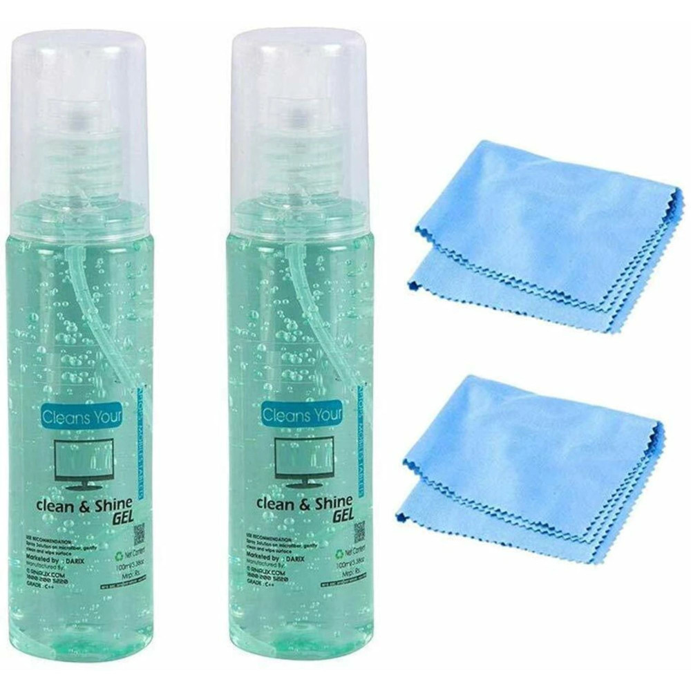 Image of Screen Cleaning Gel with Microfiber Pack of 2