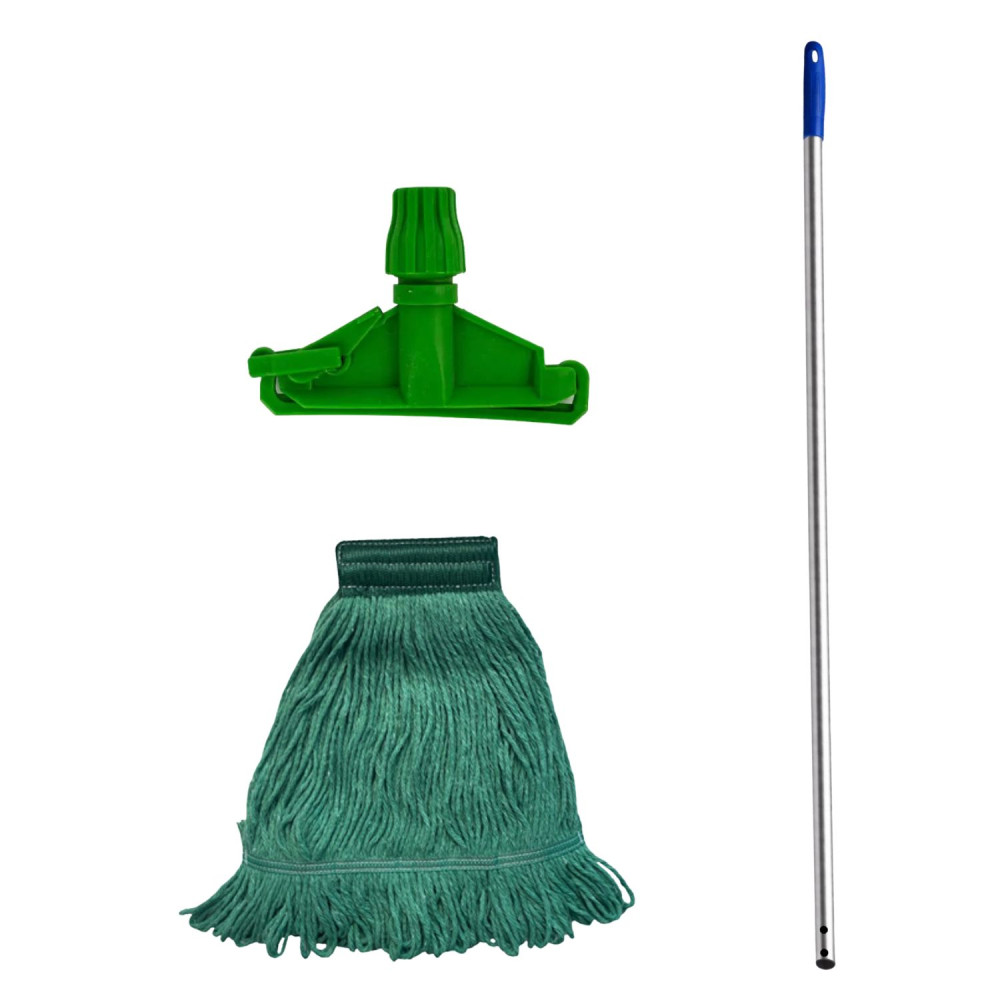 Image of Wet Mop Set Green MM with 5ft rod