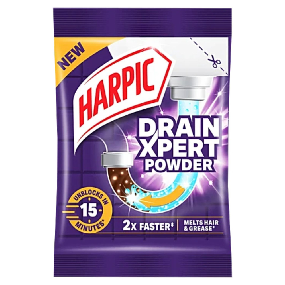 Image of Drain Xpert Powder Harpic 45 Grams