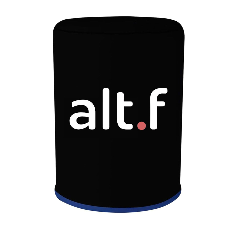 Image of Water Can Cover Black with Alt F branding