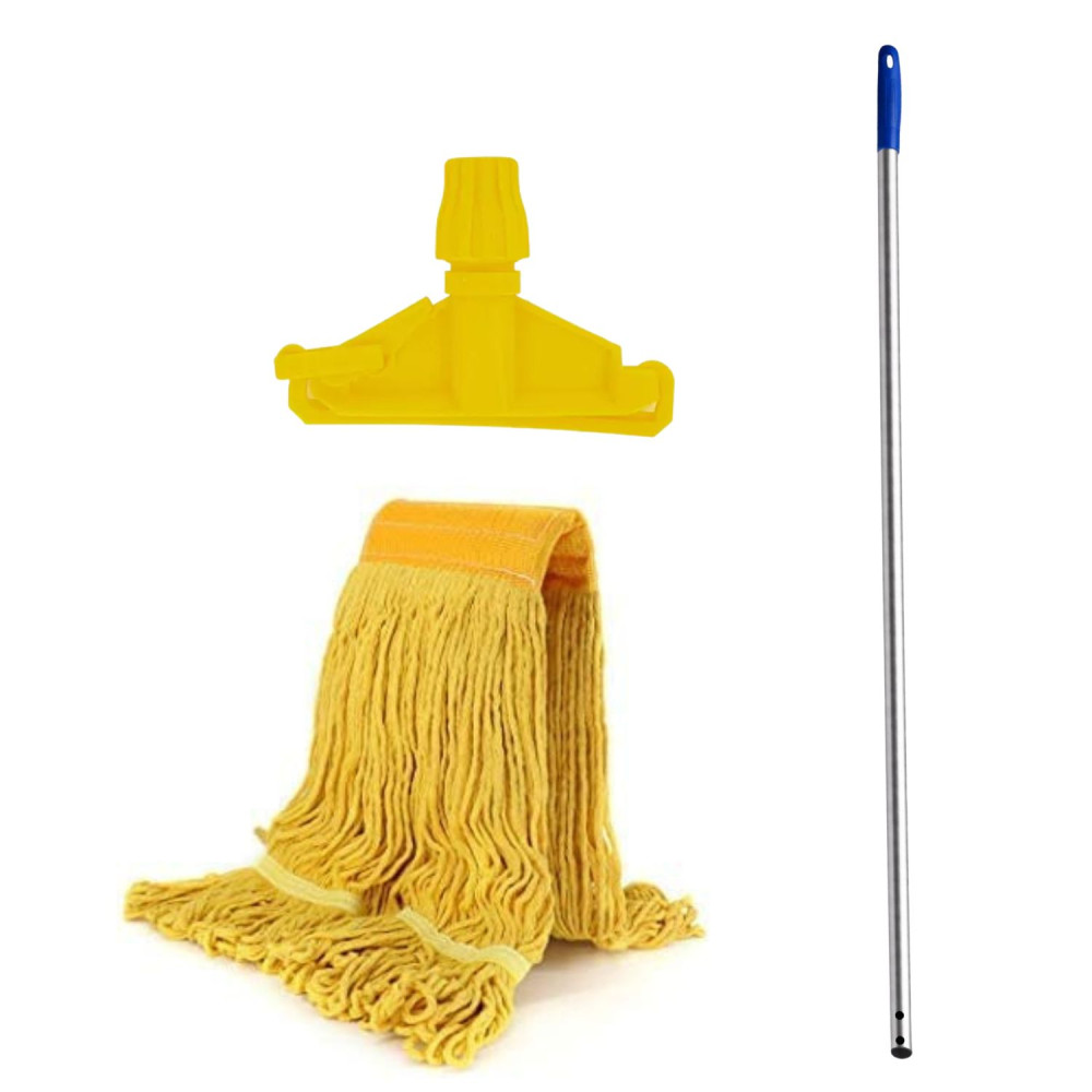 Image of Wet Mop Set Yellow MM with 5ft rod