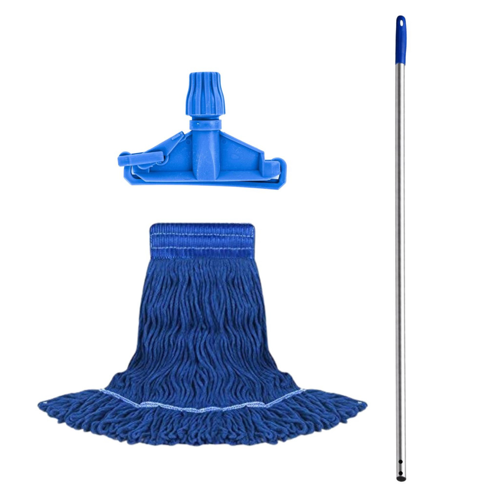 Image of Wet Mop Set Blue MM with 5ft rod