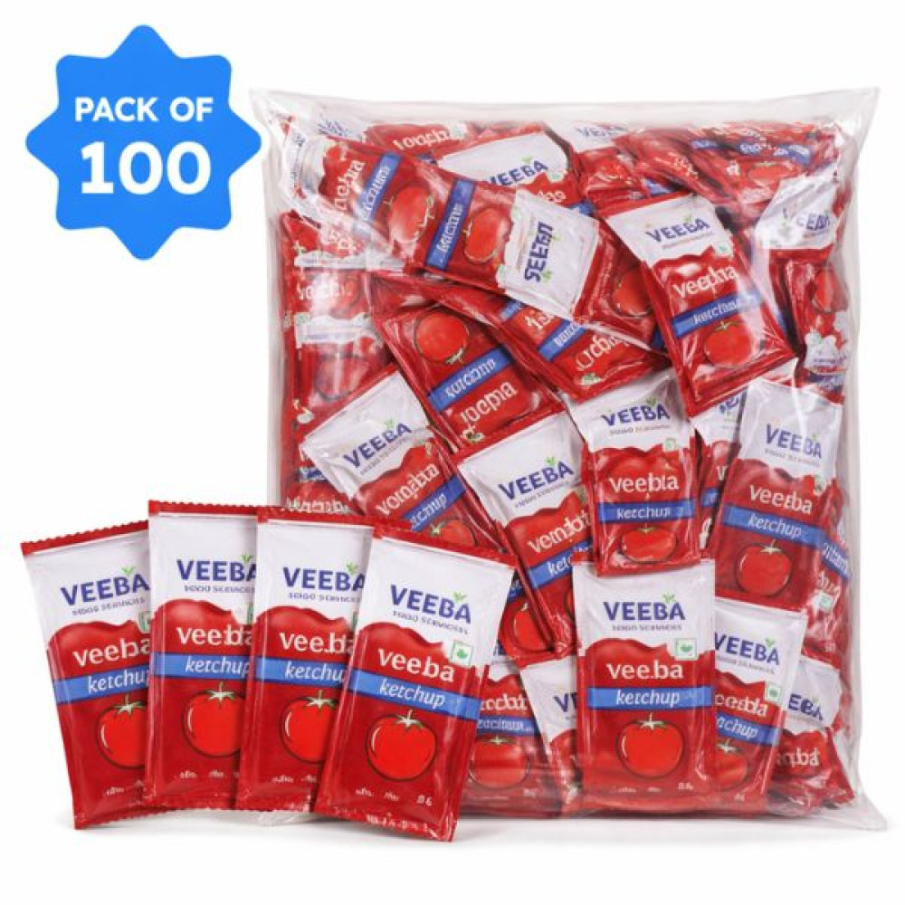 Image of Tomato Ketchup Sachets (Classic) 8 Gram Packet (100 Pcs)