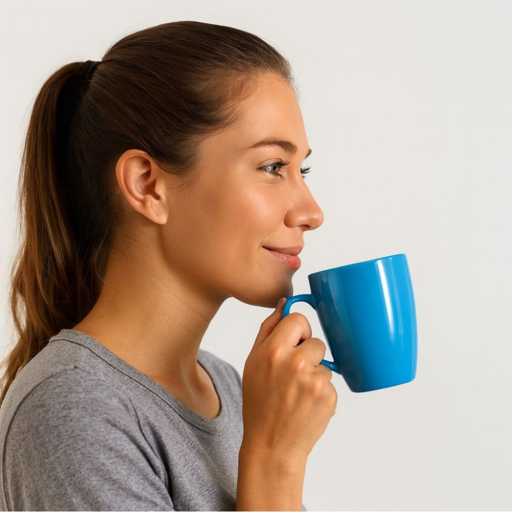 Coffee Mug Blue Clay Craft