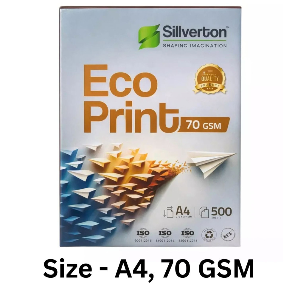 Image of Silverton Eco-Print Copier Paper, A4 Size, 70 GSM, 500 Sheets