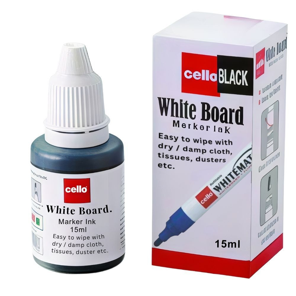 Permanent Board marker Refill Black Cello 15 Ml