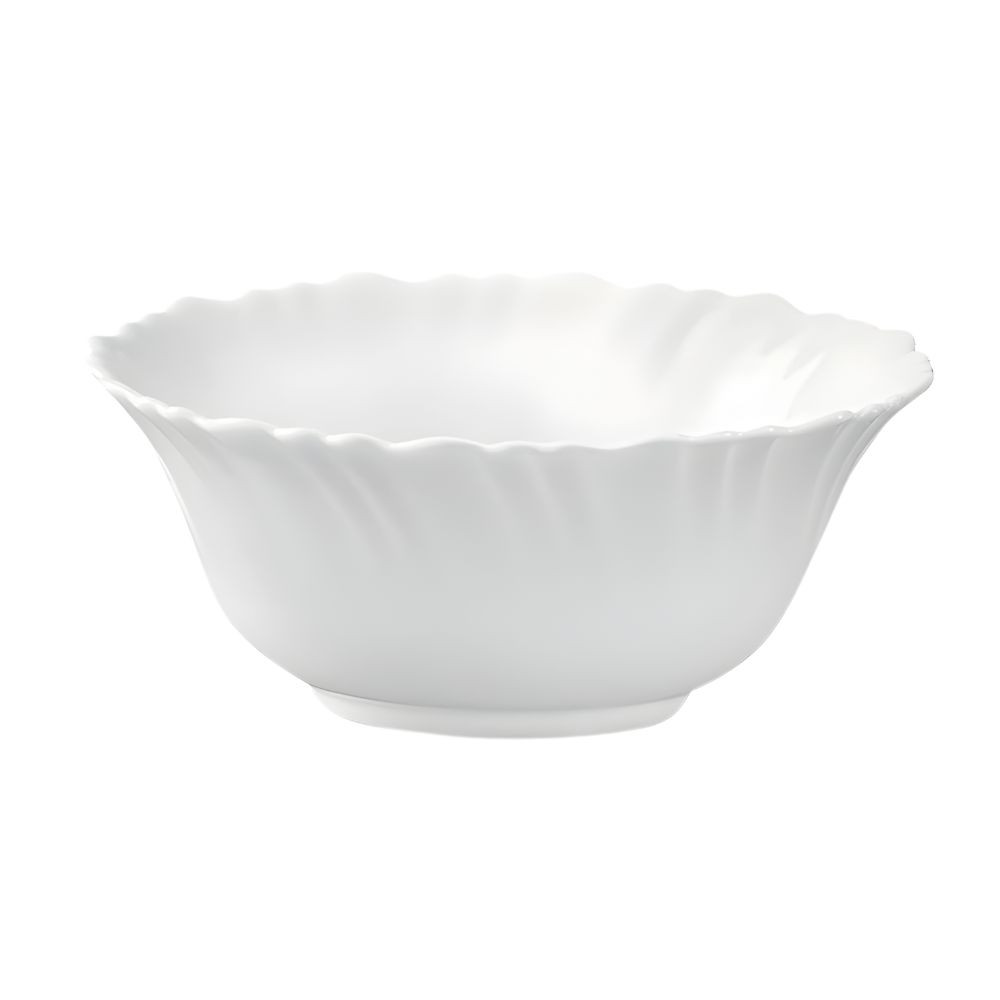 Veg Bowl 42 Flutedware White Borosil