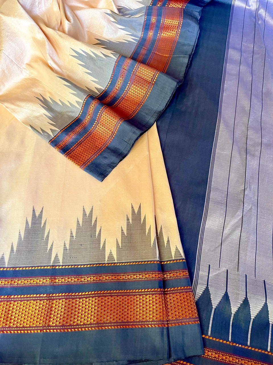 Ilkal pure silk handloom saree