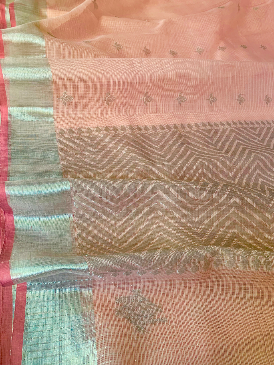 Kota Doria cotton-silk handloom saree