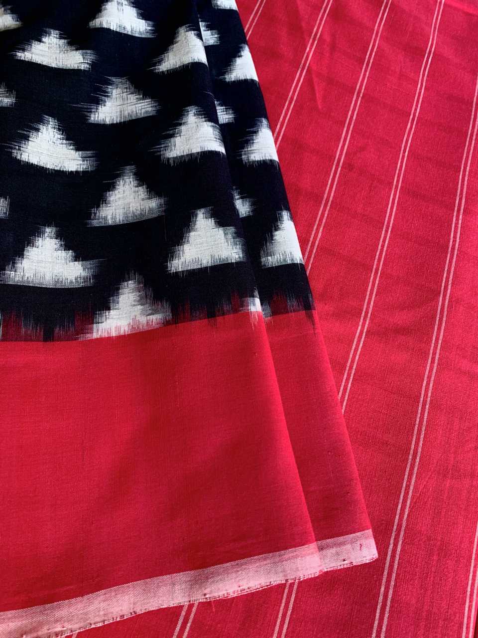 Pochampally double Ikat handloom cotton saree