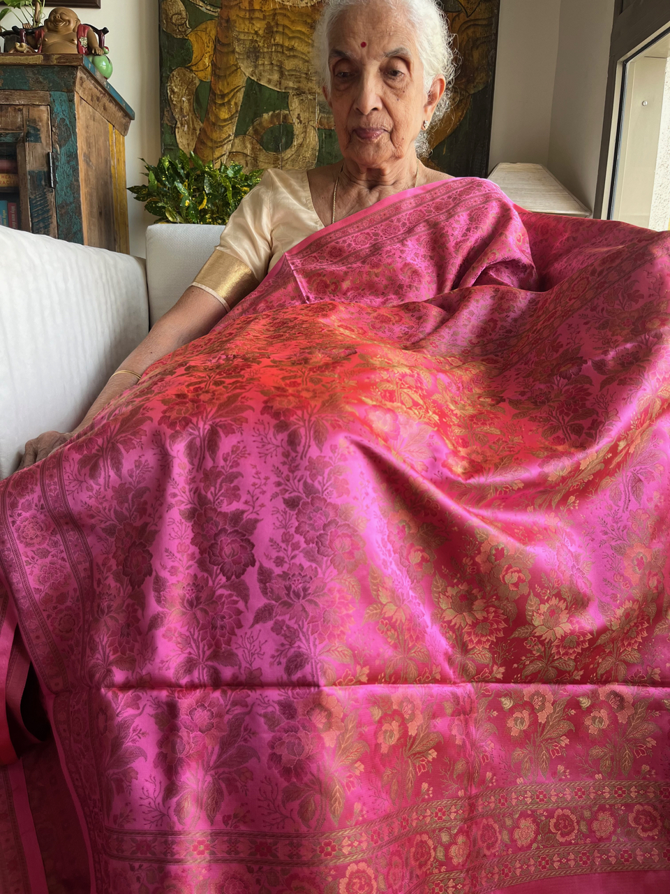 Himroo silk handloom saree