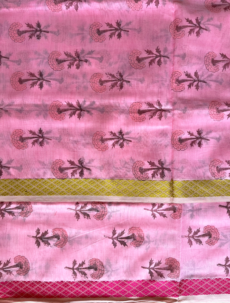 Maheshwari hand block printed set