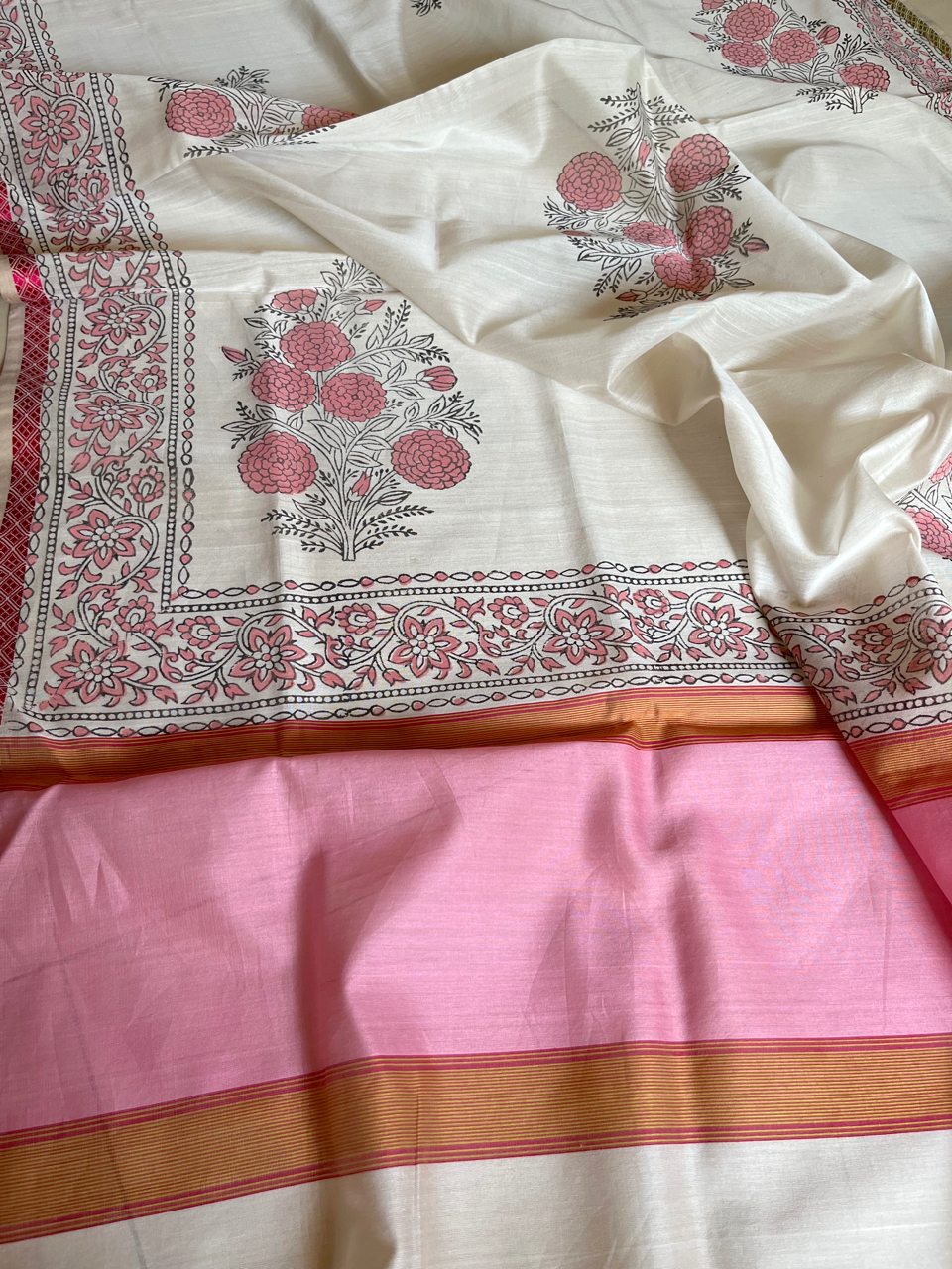 Maheshwari hand block printed set