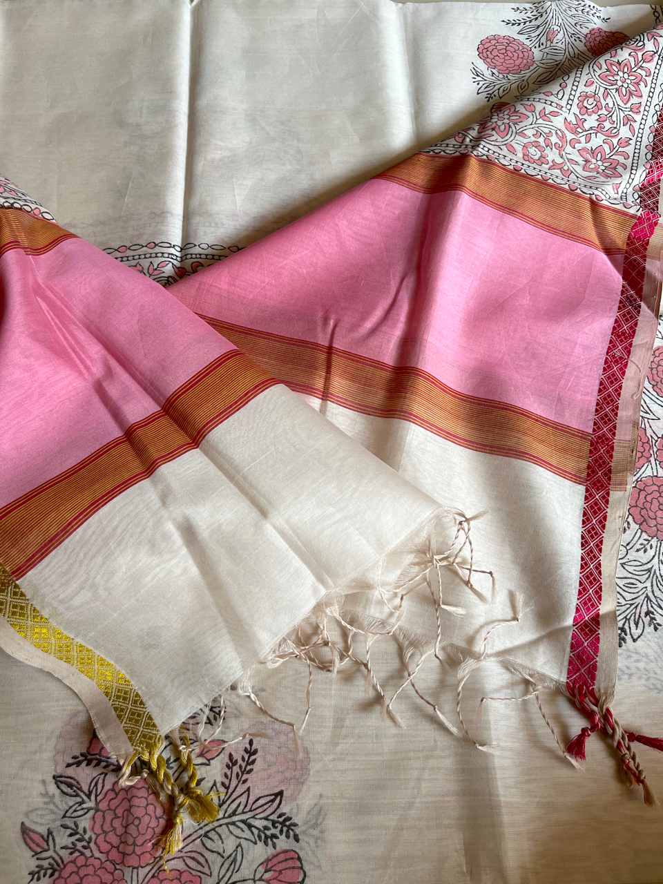 Maheshwari hand block printed set