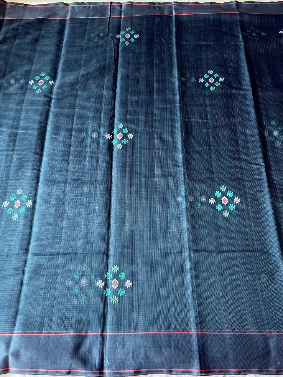 Kota Doria cotton-silk handloom saree no zari