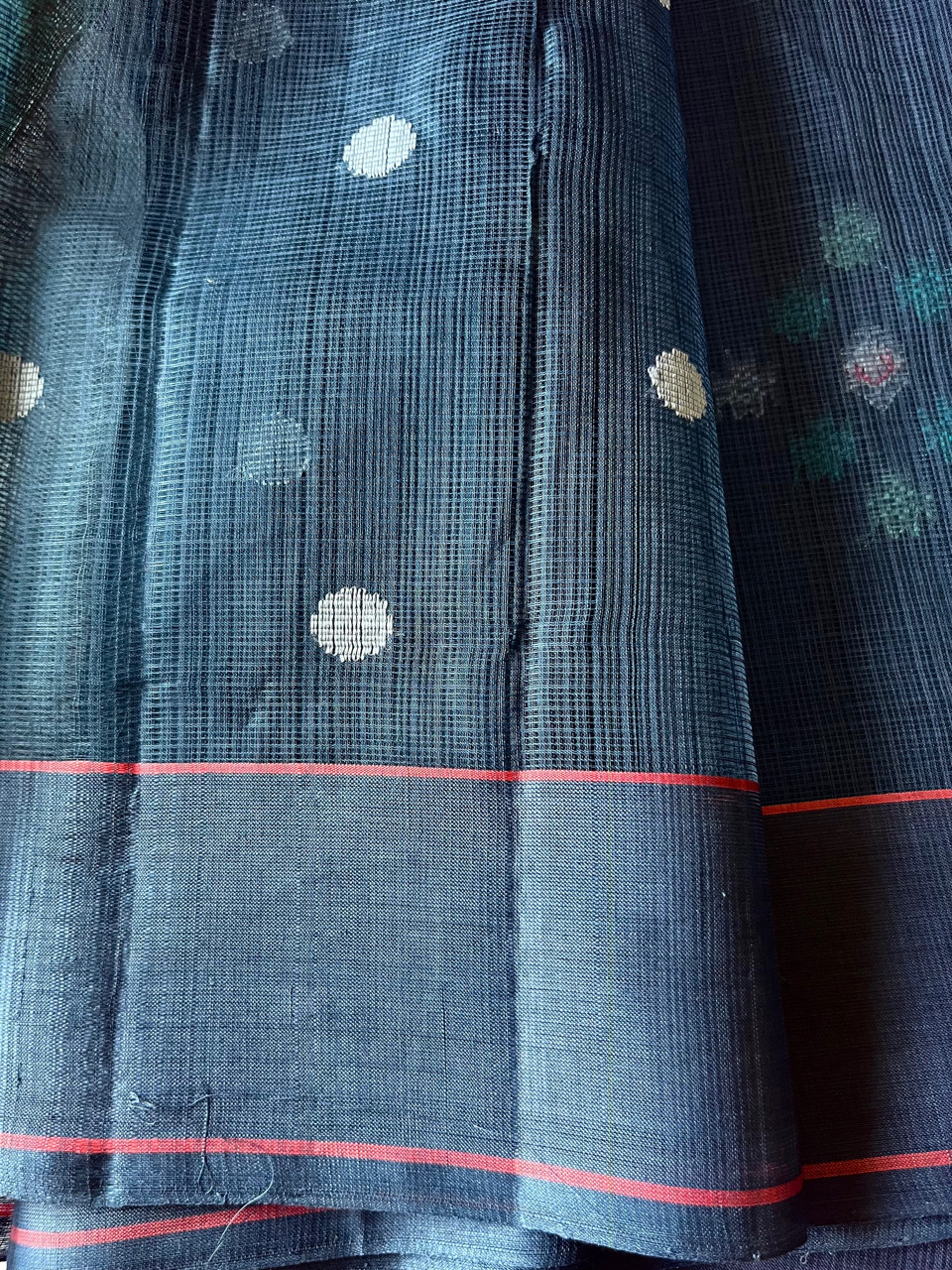 Kota Doria cotton-silk handloom saree no zari