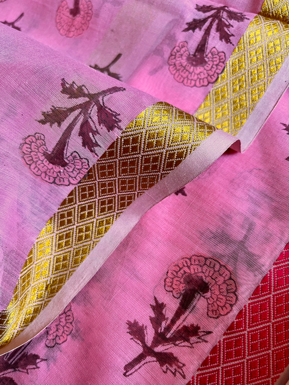 Maheshwari hand block printed set