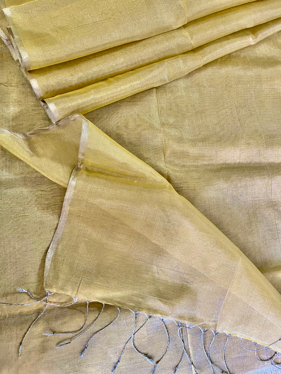 Maheshwari Tissue handloom saree with Banarasi blouse fabric