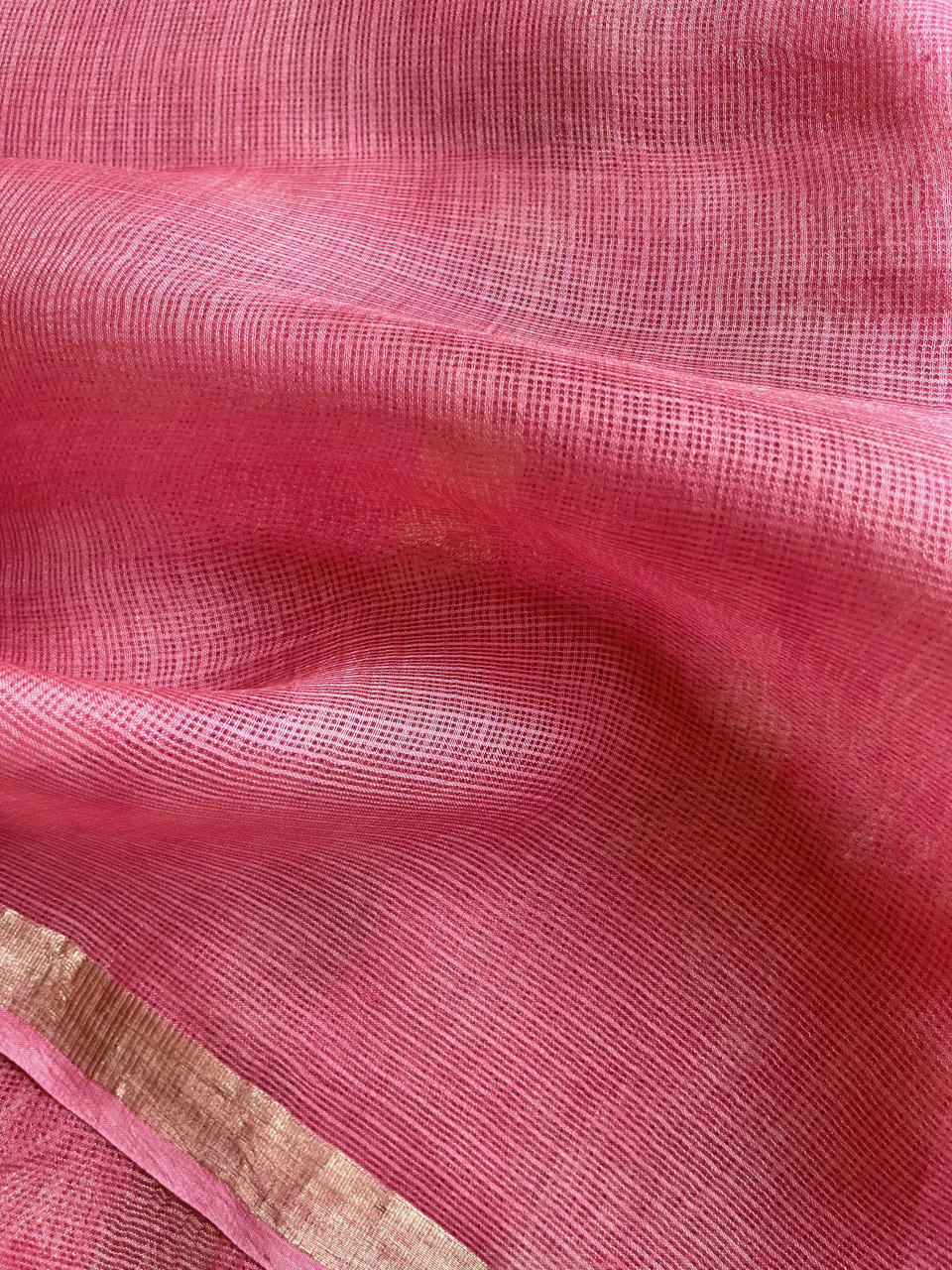 Bagru hand block printed Kota silk saree