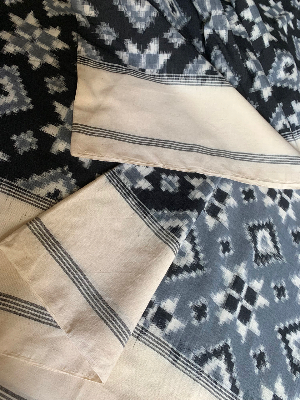 Pochampally double Ikat cotton handloom saree
