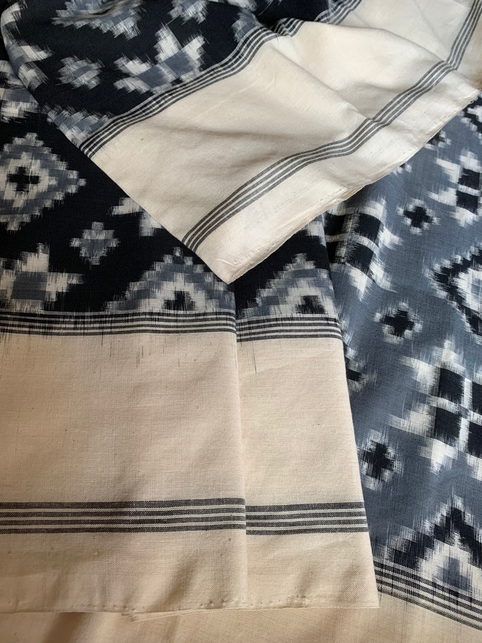 Pochampally double Ikat cotton handloom saree