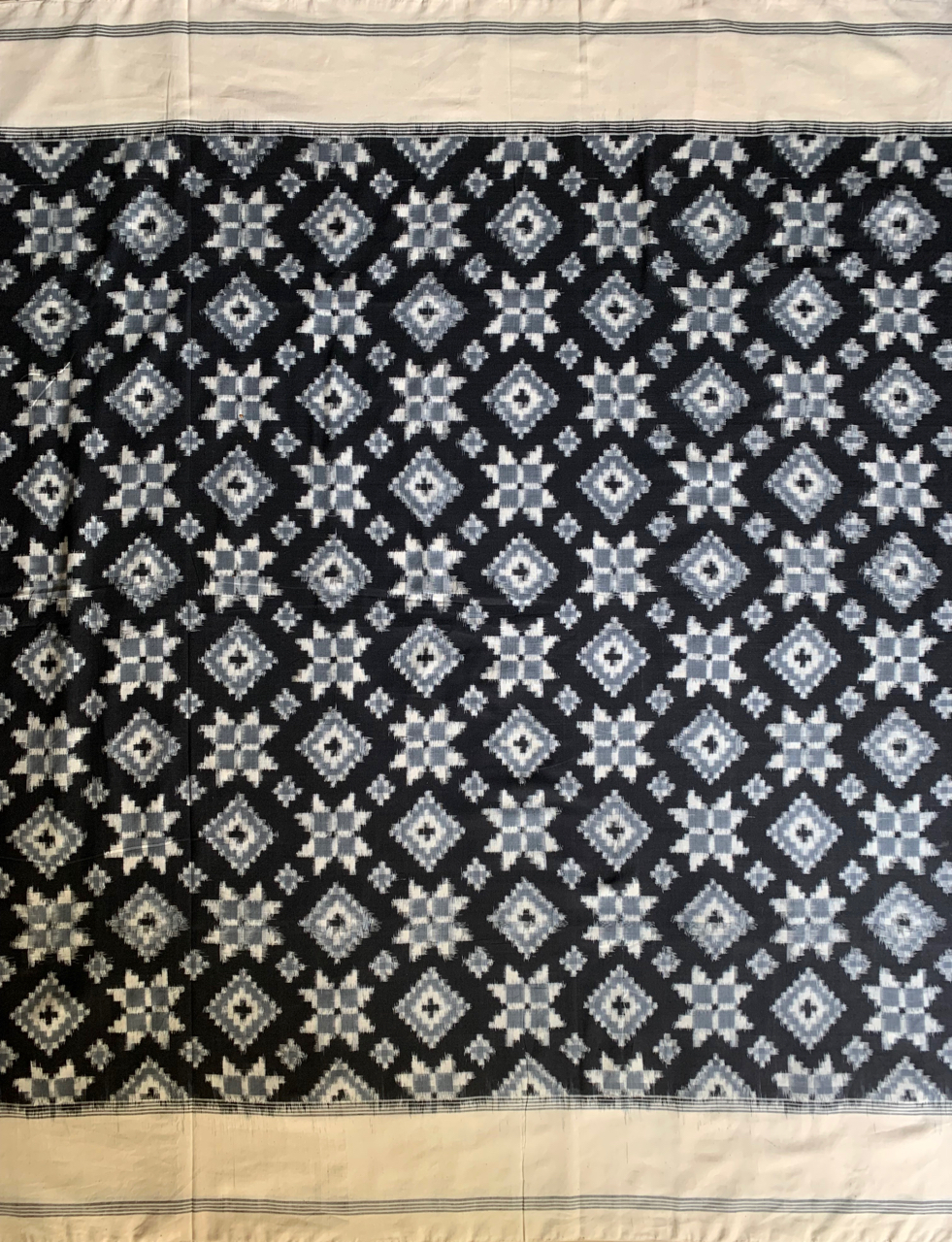 Pochampally double Ikat cotton handloom saree