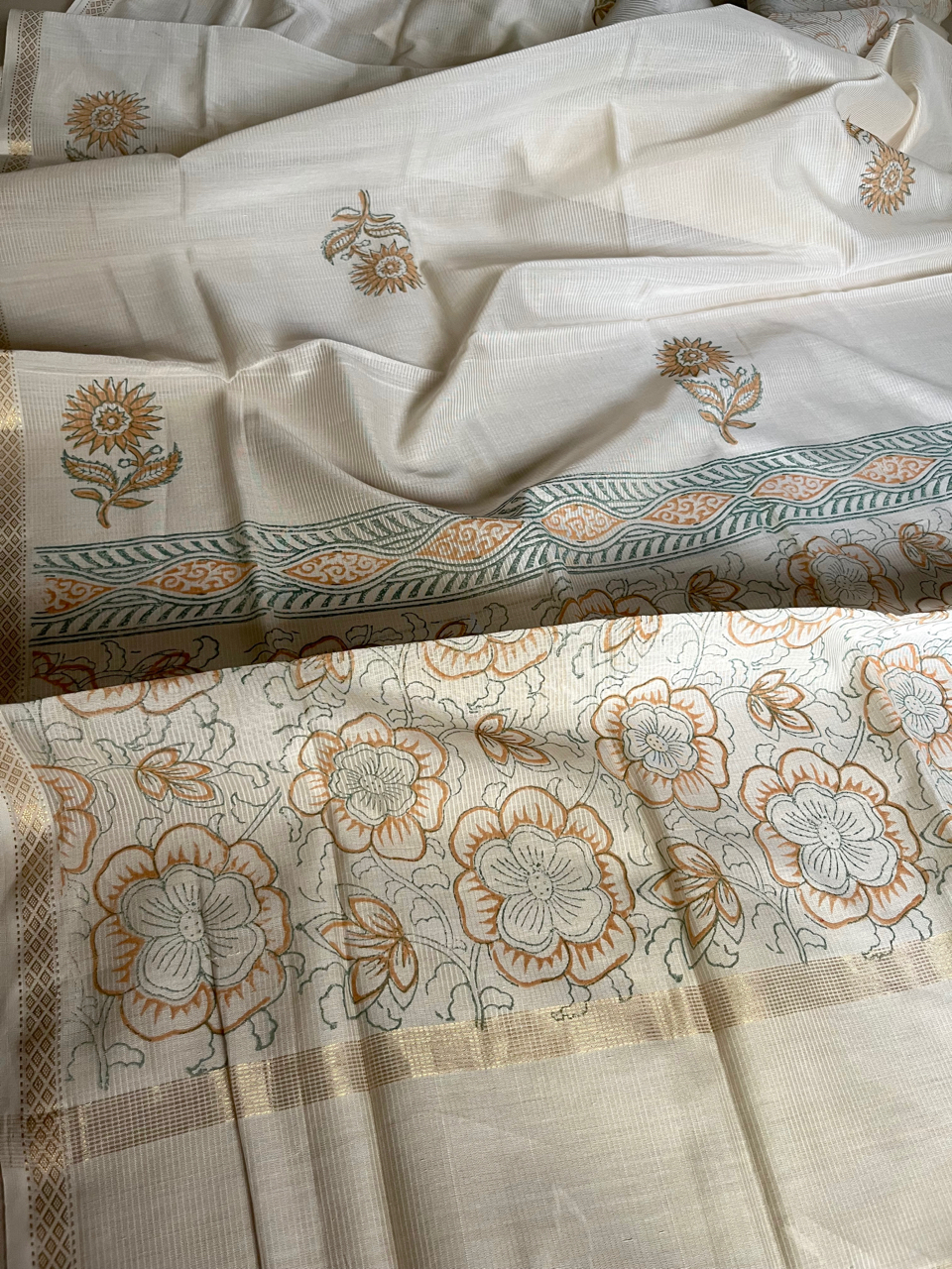 Maheshwari hand block printed set