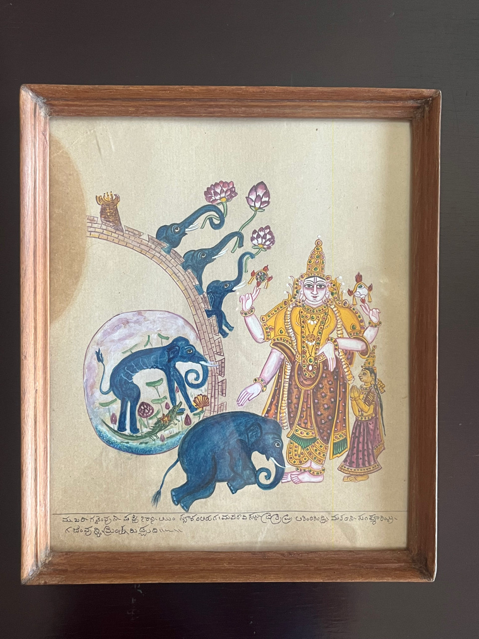 Company painting - Gajendra Moksha