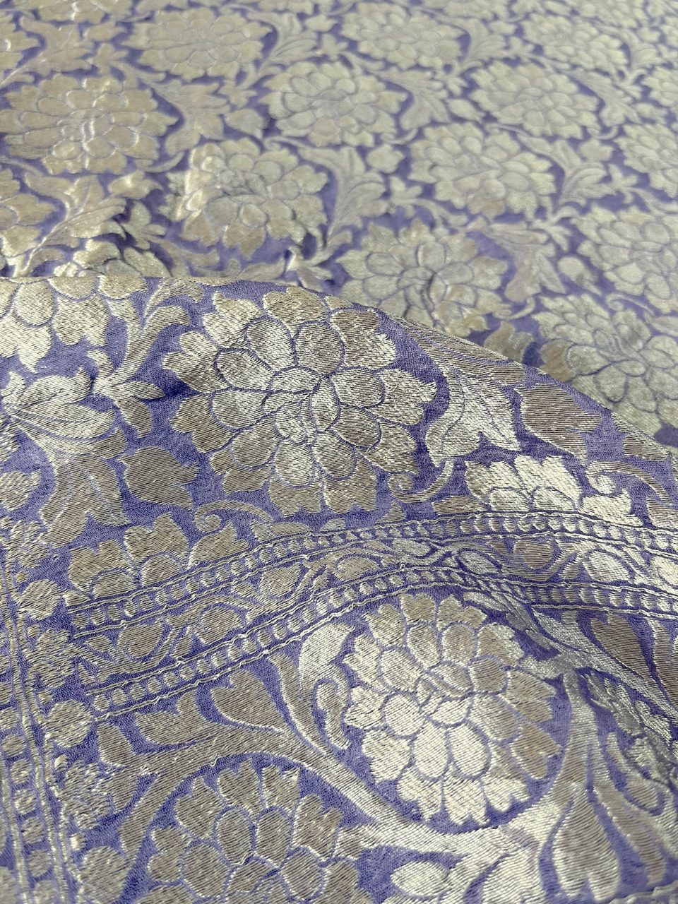 Banarasi georgette cutwork saree